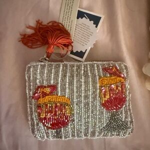 Beaded Cocktail Design pouch